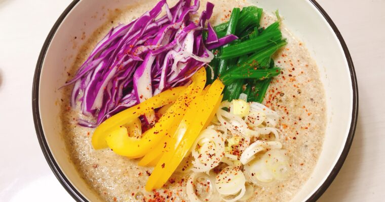 ラーメン、野菜、パプリカ