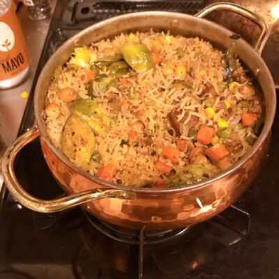 ビリヤニ、料理、米